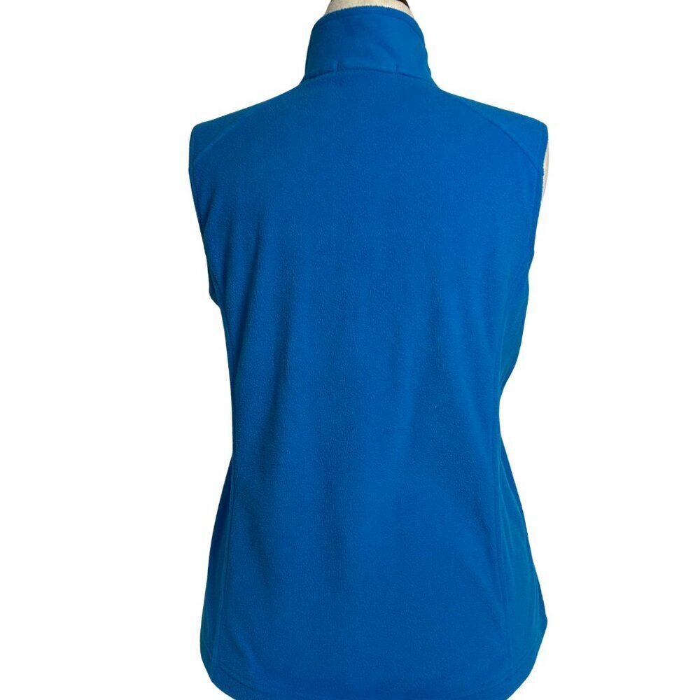 Lands' End Women's ‎ Size 18 XL Zip-Front Fleece Vest Bright Blue - Picture 2 of 9